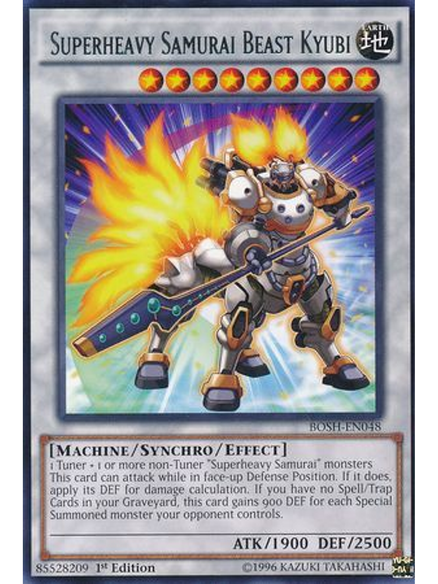 Superheavy Samurai Beast Kyubi - BOSH-EN048 - Rare 1st Edition 1