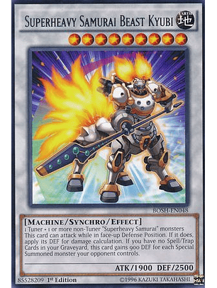 Superheavy Samurai Beast Kyubi - BOSH-EN048 - Rare 1st Edition