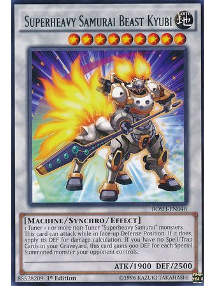 Superheavy Samurai Beast Kyubi - BOSH-EN048 - Rare 1st Edition 1
