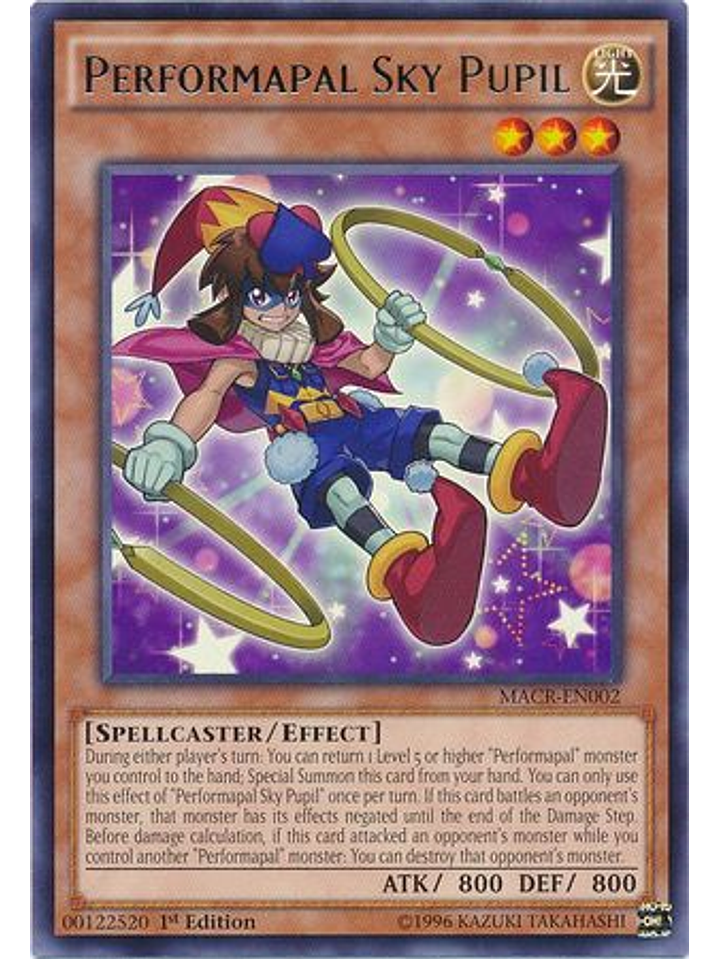 Performapal Sky Pupil - MACR-EN002 - Rare 1st Edition 1