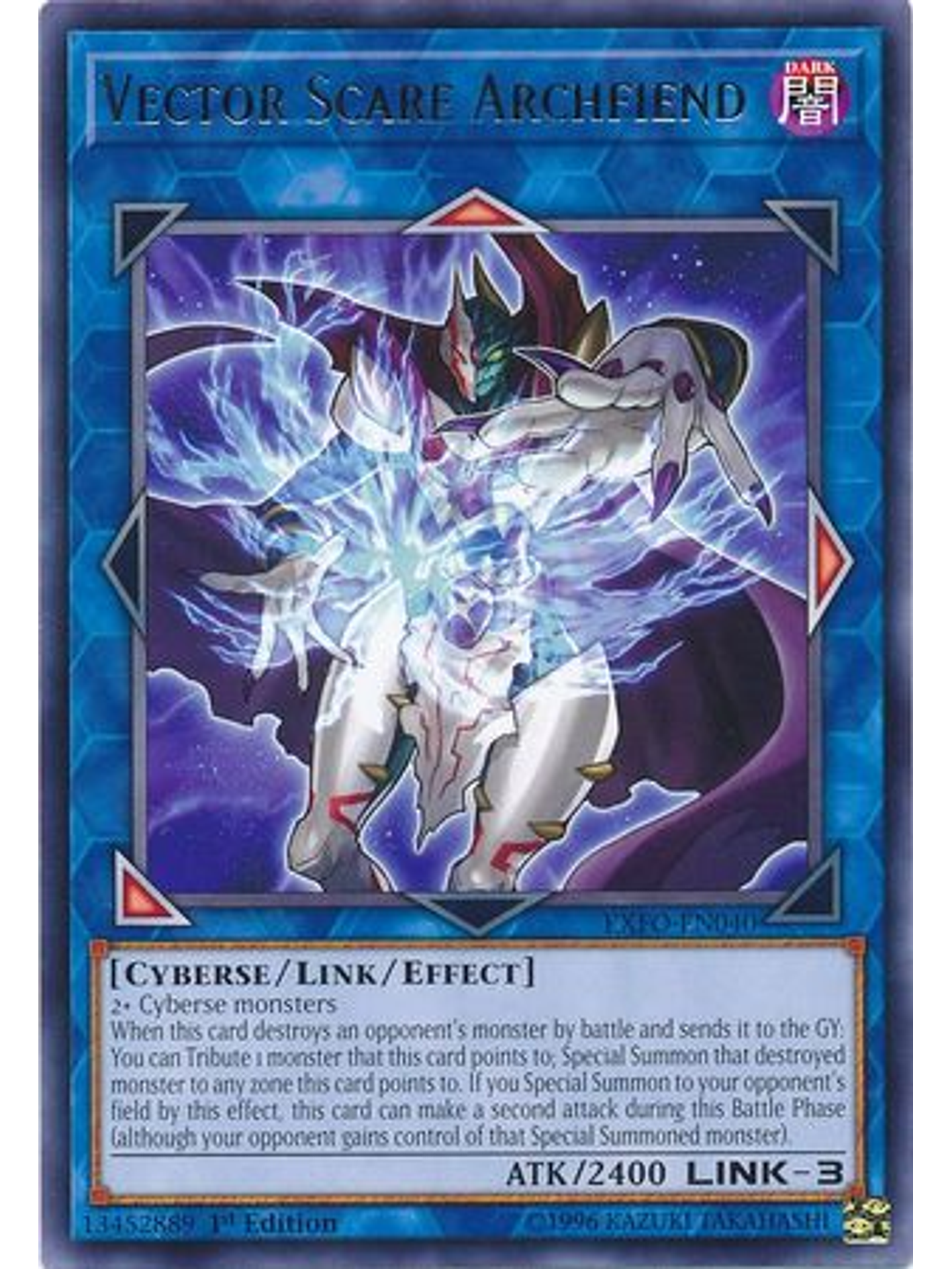 Vector Scare Archfiend - exfo-en040 - Rare 1st Edition 1