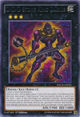 D/d/d Stone King Darius - macr-en045 - Rare 1st Edition