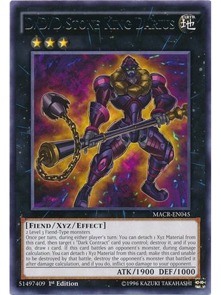 D/d/d Stone King Darius - macr-en045 - Rare 1st Edition 1