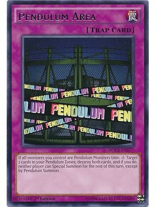 Pendulum Area - docs-en077 - Rare 1st Edition