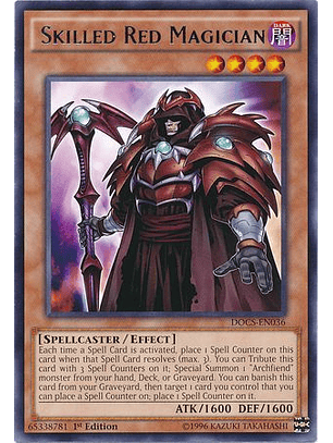 Skilled Red Magician - Docs-en036 - Rare 1st Edition