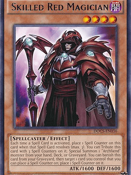 Skilled Red Magician - Docs-en036 - Rare 1st Edition