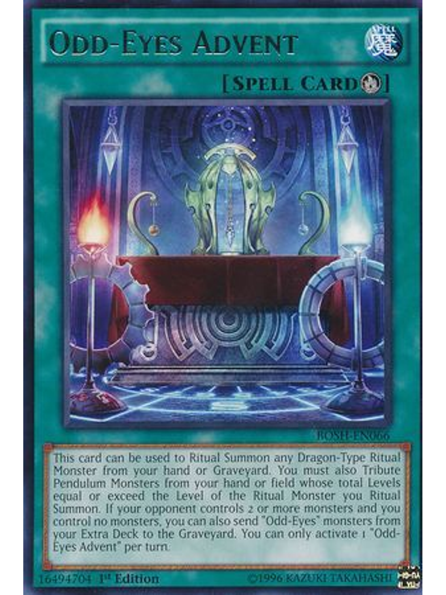 Odd-Eyes Advent - BOSH-EN066 - Rare 1st Edition 1