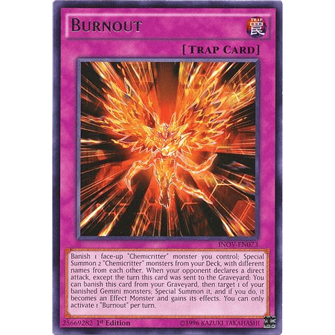 Burnout - inov-en073 - Rare 1st Edition