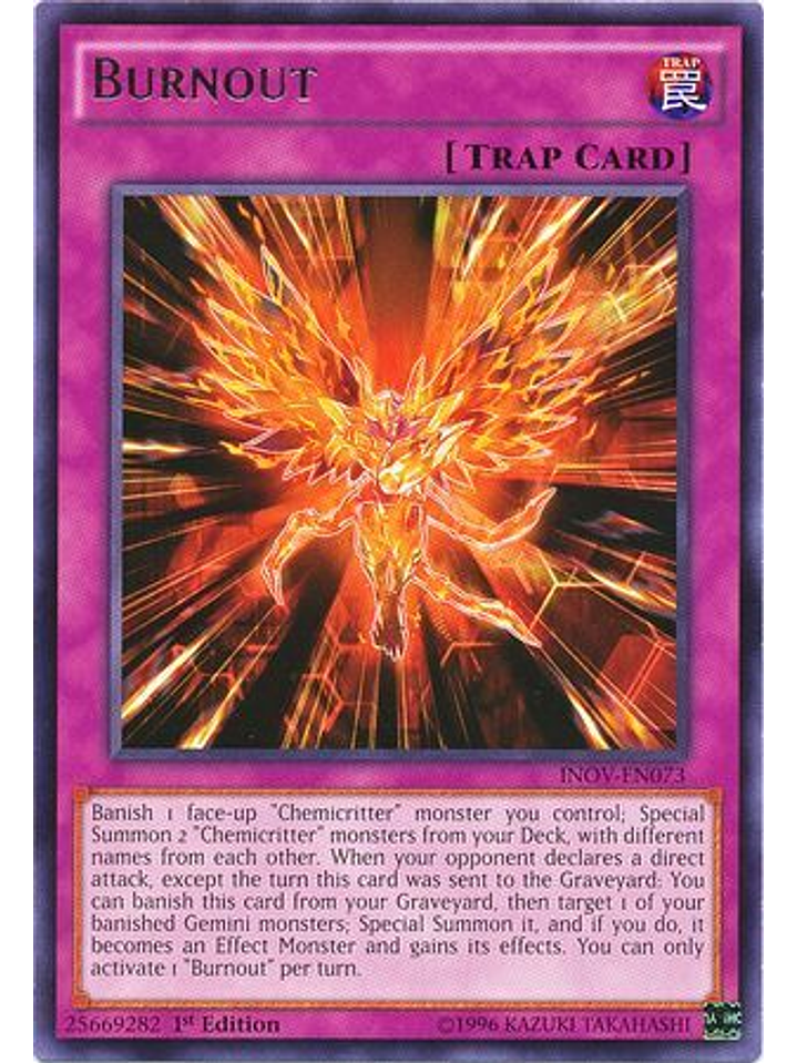 Burnout - inov-en073 - Rare 1st Edition 1