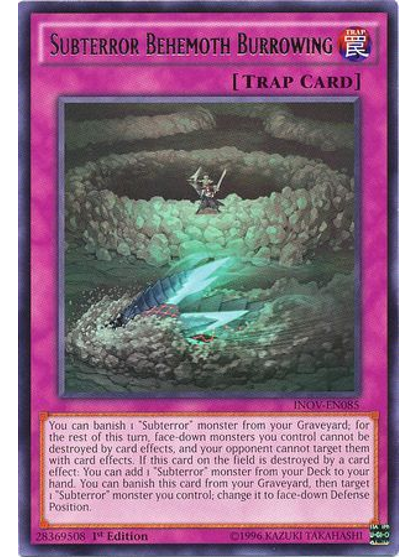 Subterror Behemoth Burrowing - inov-en085 - Rare 1st Edition 1