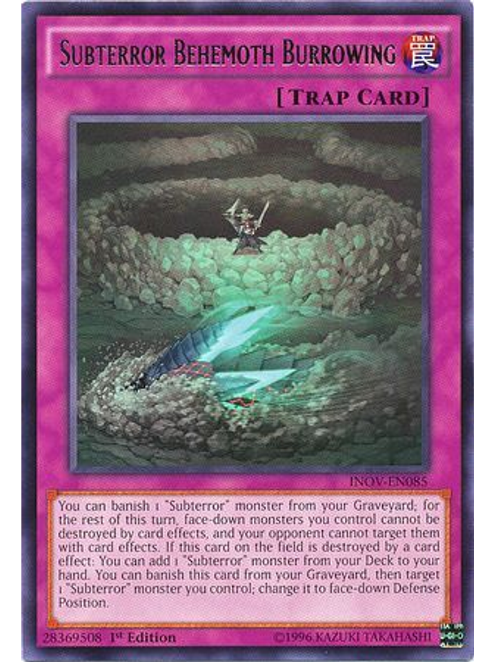 Subterror Behemoth Burrowing - inov-en085 - Rare 1st Edition 1