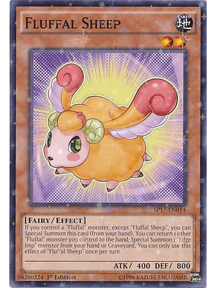 Fluffal Sheep - SP17-EN014 - Starfoil Rare 1st Edition