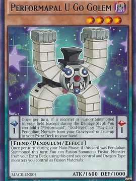 Performapal U Go Golem - macr-en004 - Rare 1st Edition