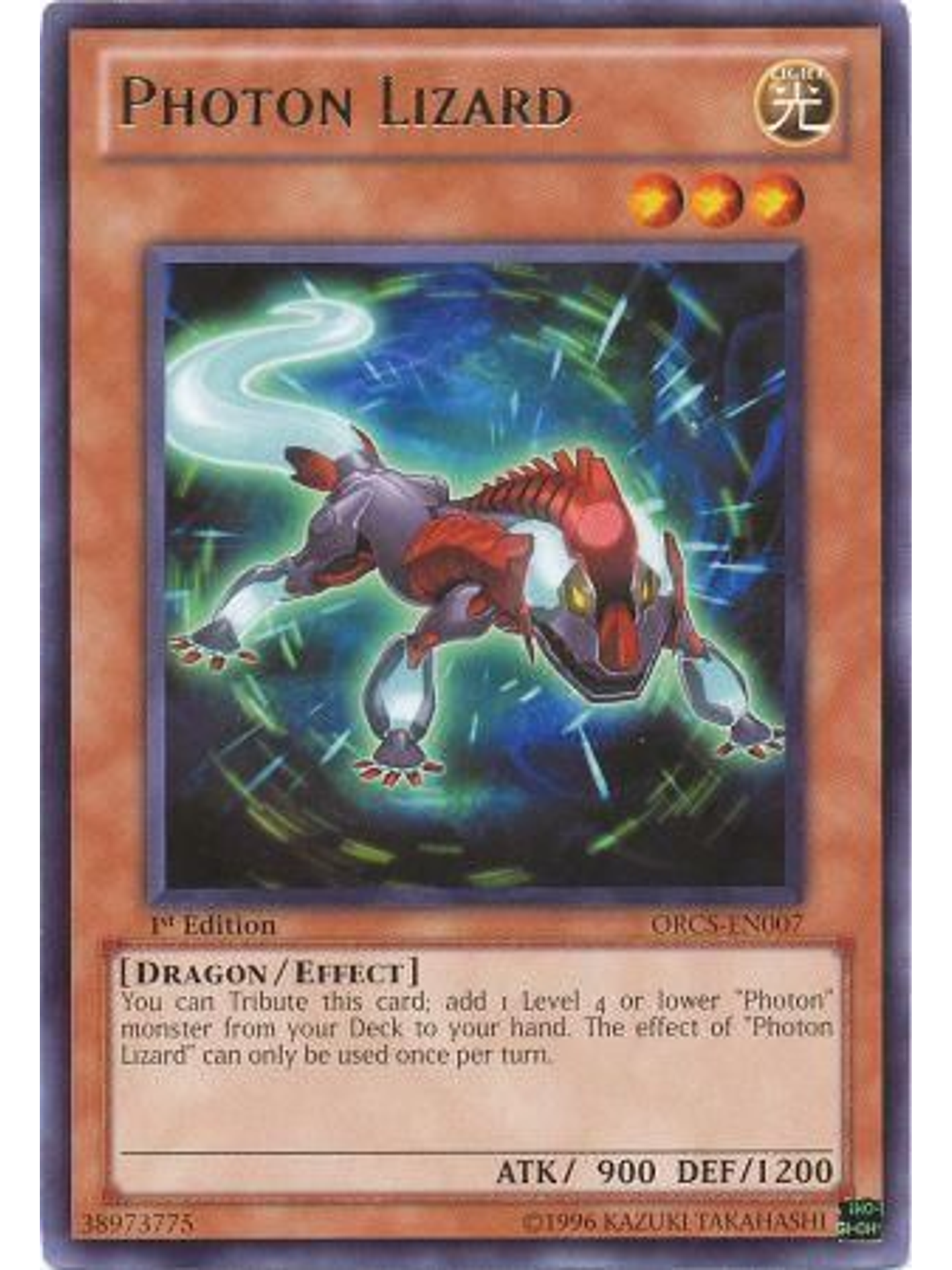 Photon Lizard - orcs-en007 - Rare 1st Edition 1