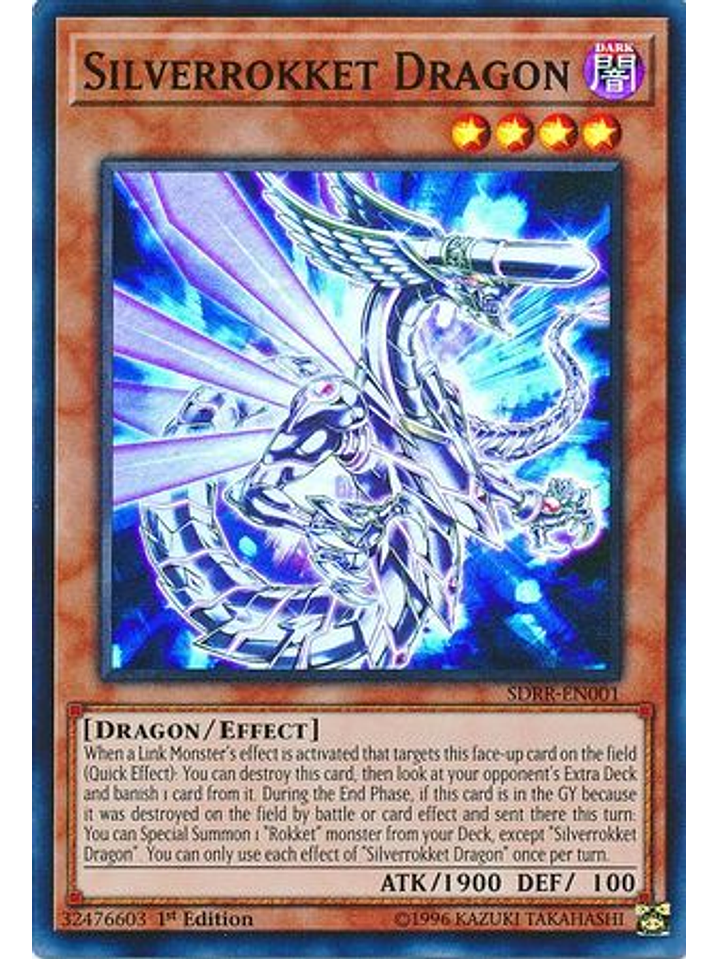 Silverrokket Dragon - SDRR-EN001 - Super Rare 1st Edition 1