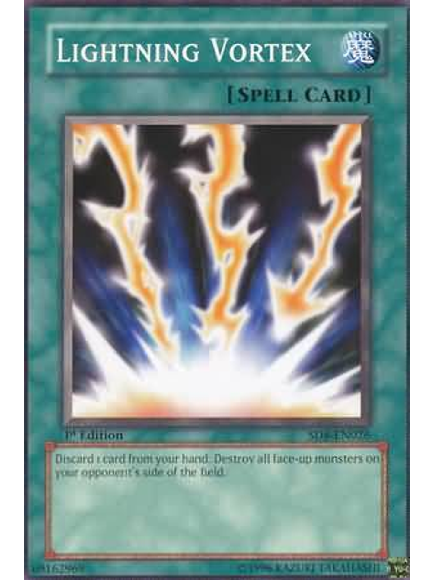 Lightning Vortex - SD8-EN026 - Common 1st Edition 1