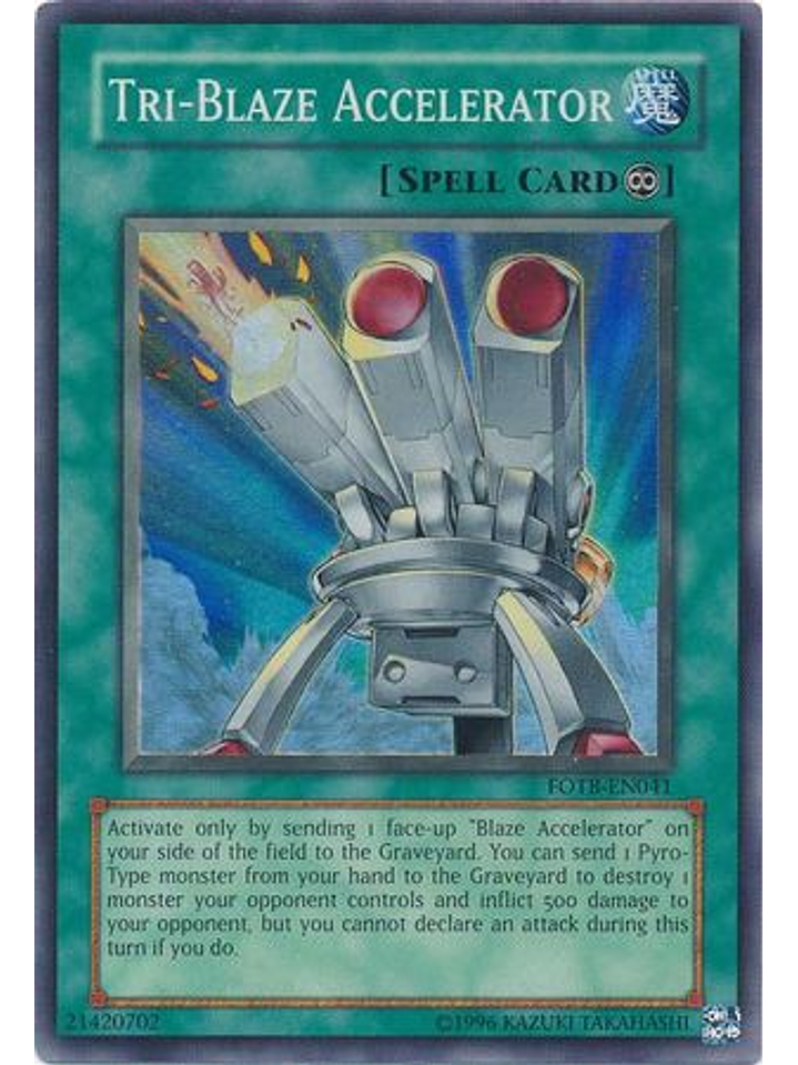 Tri-Blaze Accelerator - FOTB-EN041 - Super Rare Unlimited 1