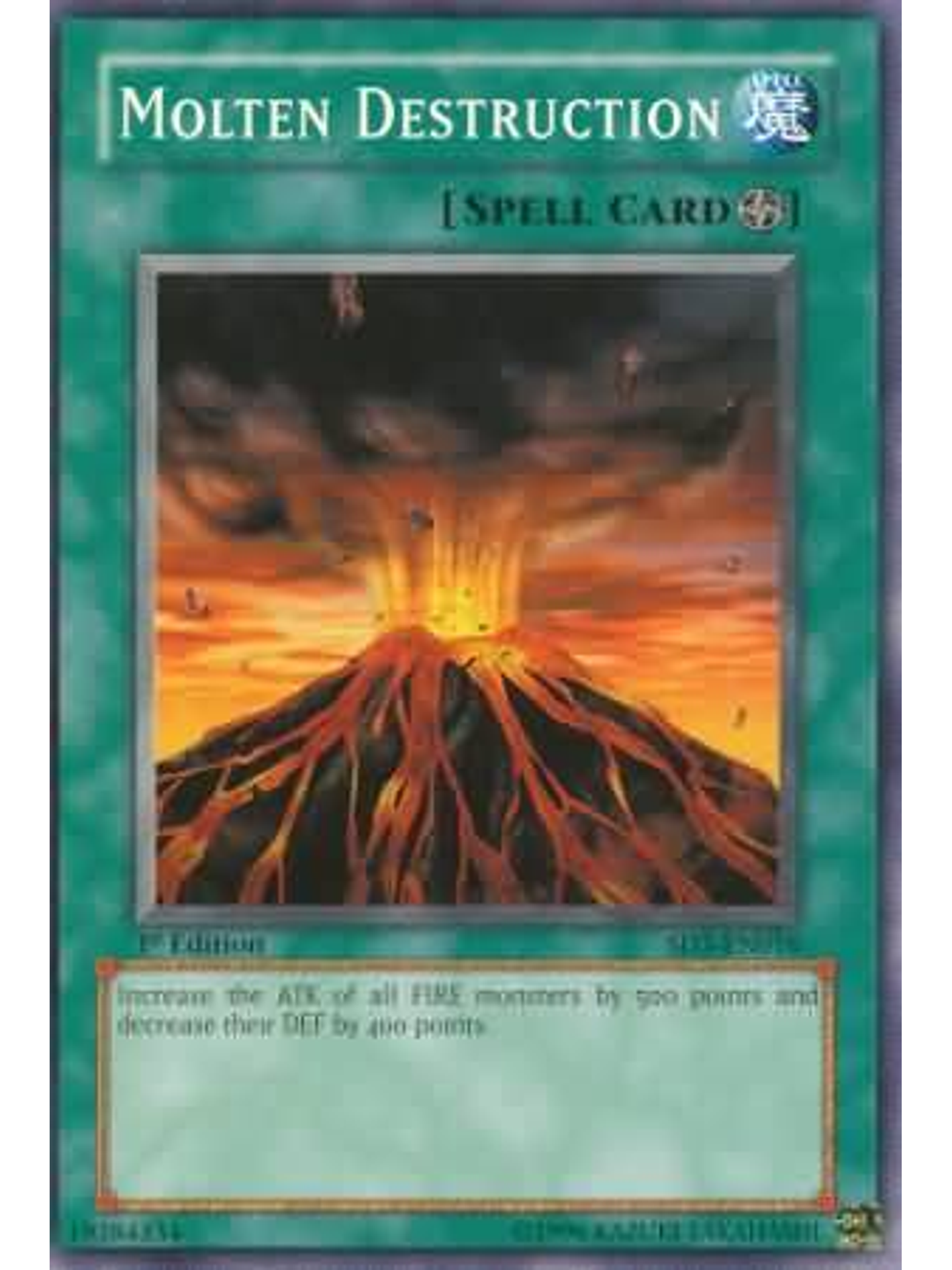Molten Destruction - SD3-EN016 - Common 1st Edition 1