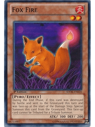 Fox Fire - SDOK-EN018 - Common 1st Edition