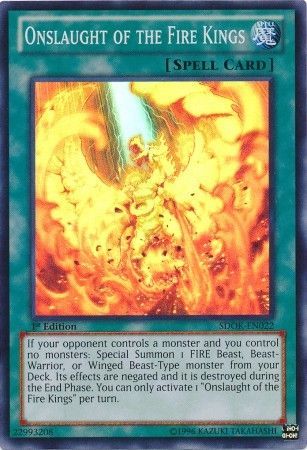 Onslaught of the Fire Kings - SDOK-EN022 - Super Rare 1st Edition
