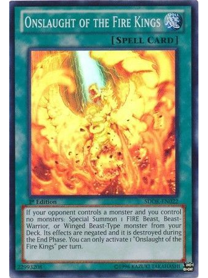 Onslaught of the Fire Kings - SDOK-EN022 - Super Rare 1st Edition 1