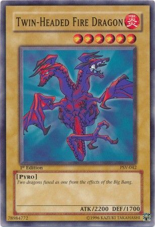 Twin-Headed Fire Dragon - PSV-042 - Common 1st Edition