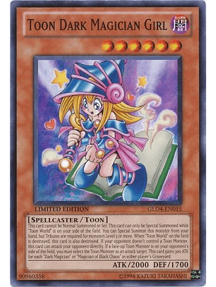 Toon Dark Magician Girl - GLD4-EN015 - Common