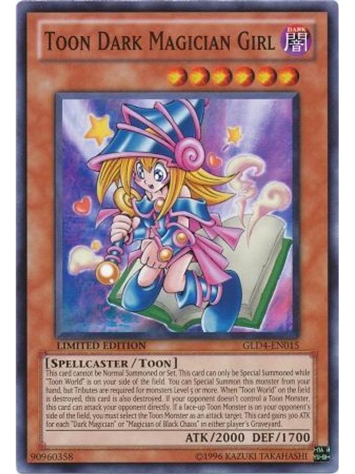 Toon Dark Magician Girl - GLD4-EN015 - Common 1