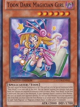 Toon Dark Magician Girl - GLD4-EN015 - Common