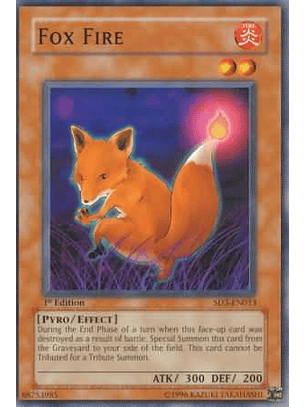 Fox Fire - SD3-EN013 - Common 1st Edition