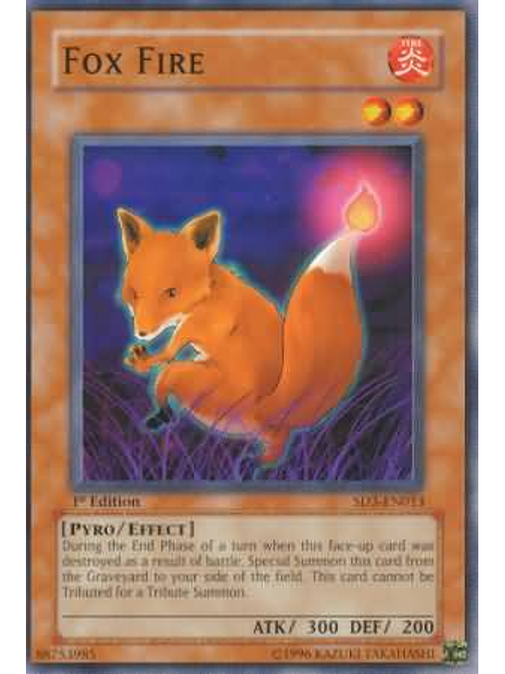 Fox Fire - SD3-EN013 - Common 1st Edition 1