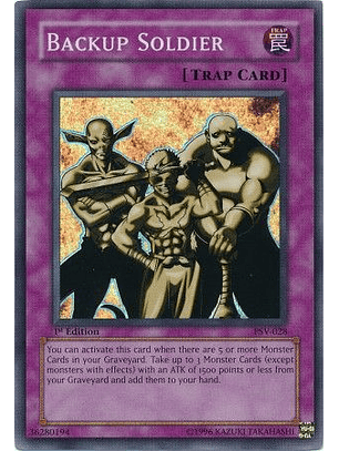 Backup Soldier - PSV-028 - Super Rare 1st Edition