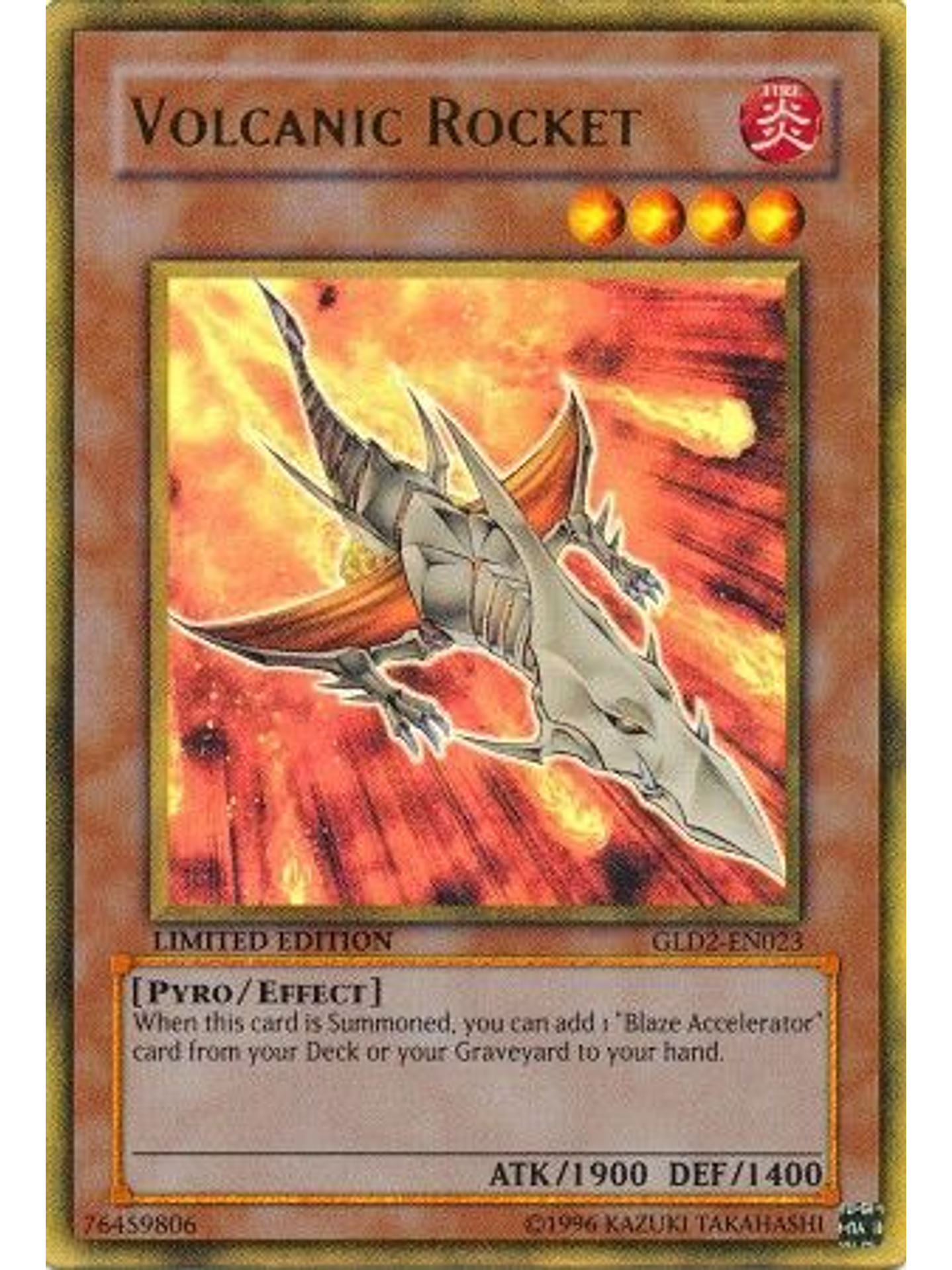 Volcanic Rocket - GLD2-EN023 - Gold Rare 1
