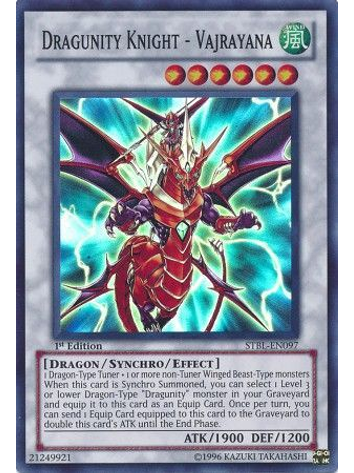 Dragunity Knight - Vajrayana - STBL-EN097 - Super Rare 1st Edition 1