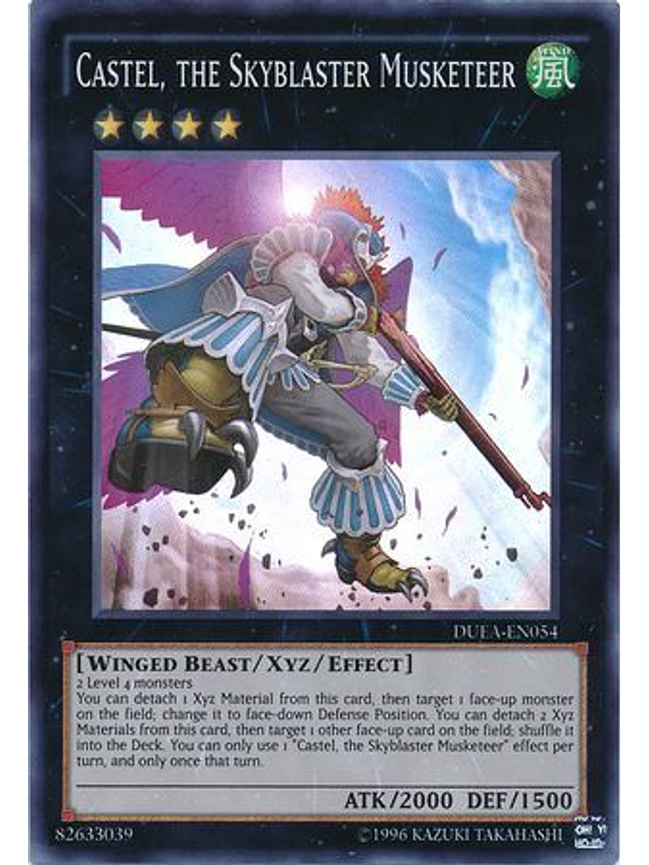 Castel, the Skyblaster Musketeer - DUEA-EN054 - Super Rare Unlimited 1