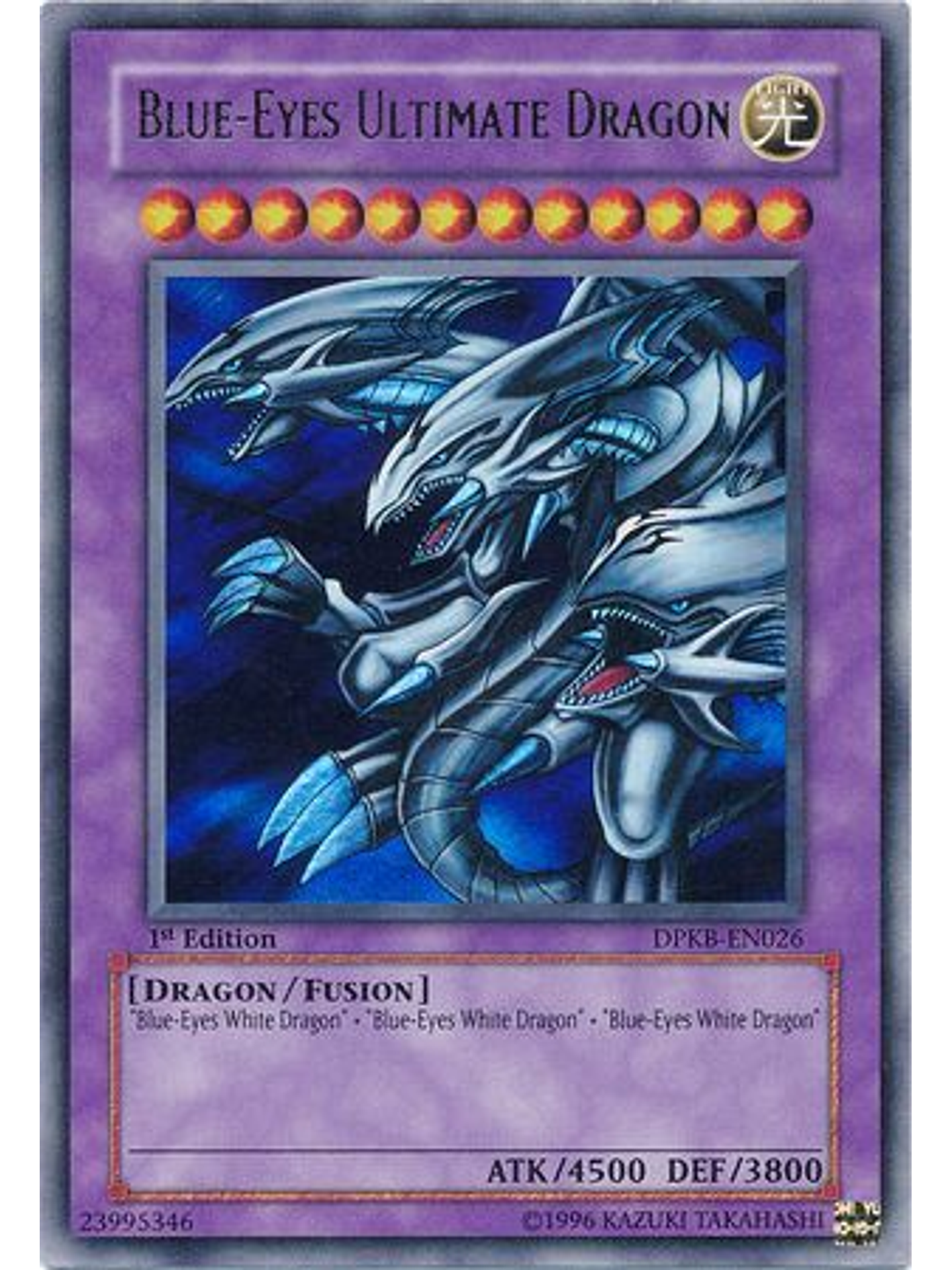 Blue-Eyes Ultimate Dragon - DPKB-EN026 - Ultra Rare Unlimited 1