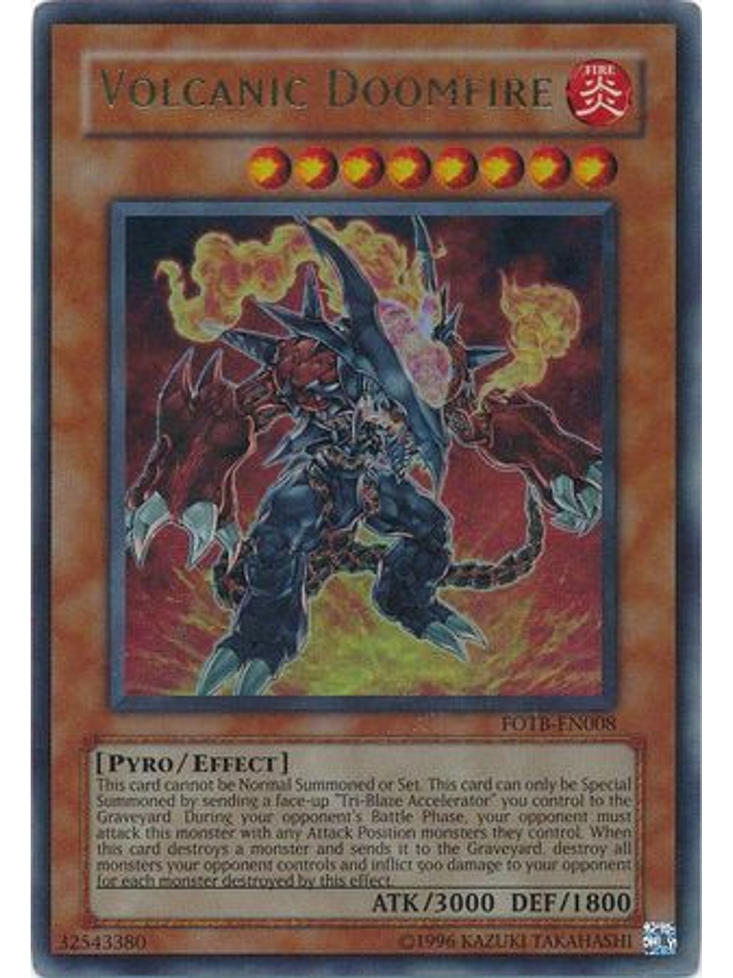 Volcanic Doomfire - FOTB-EN008 - Ultra Rare Unlimited 1