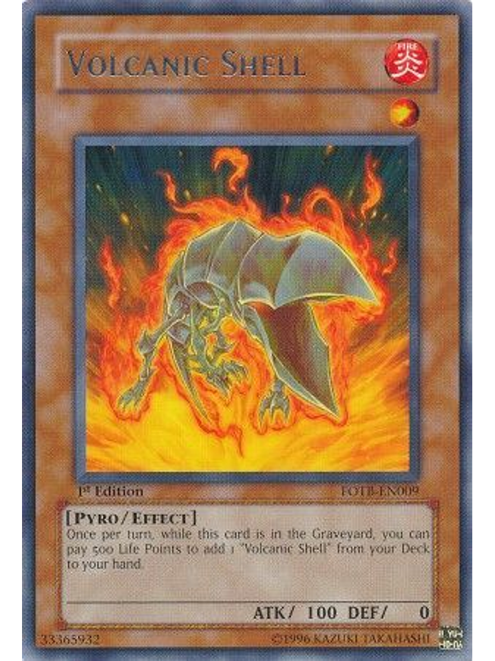 Volcanic Shell - FOTB-EN009 - Rare 1st Edition 1