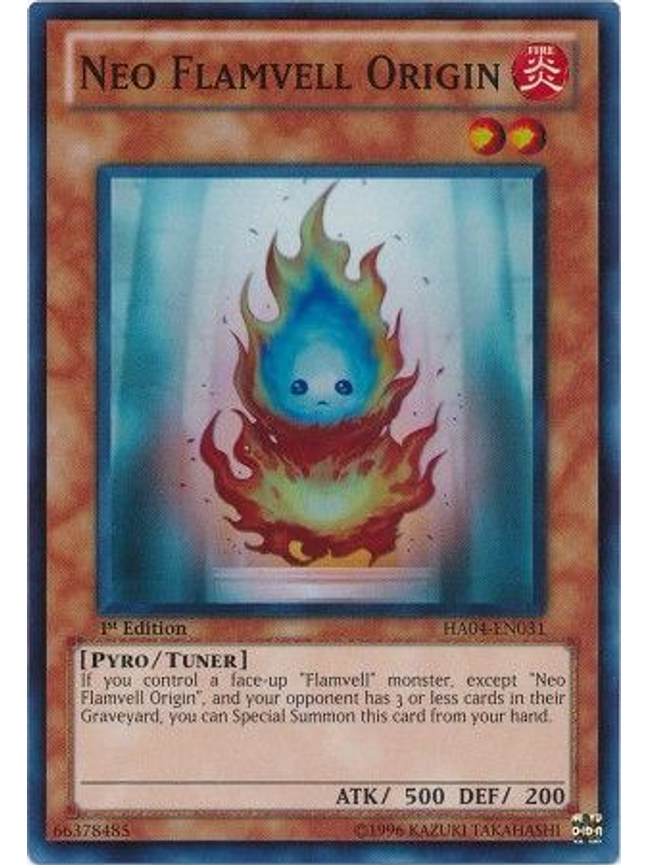Neo Flamvell Origin - HA04-EN031 - Super Rare 1st Edition 1