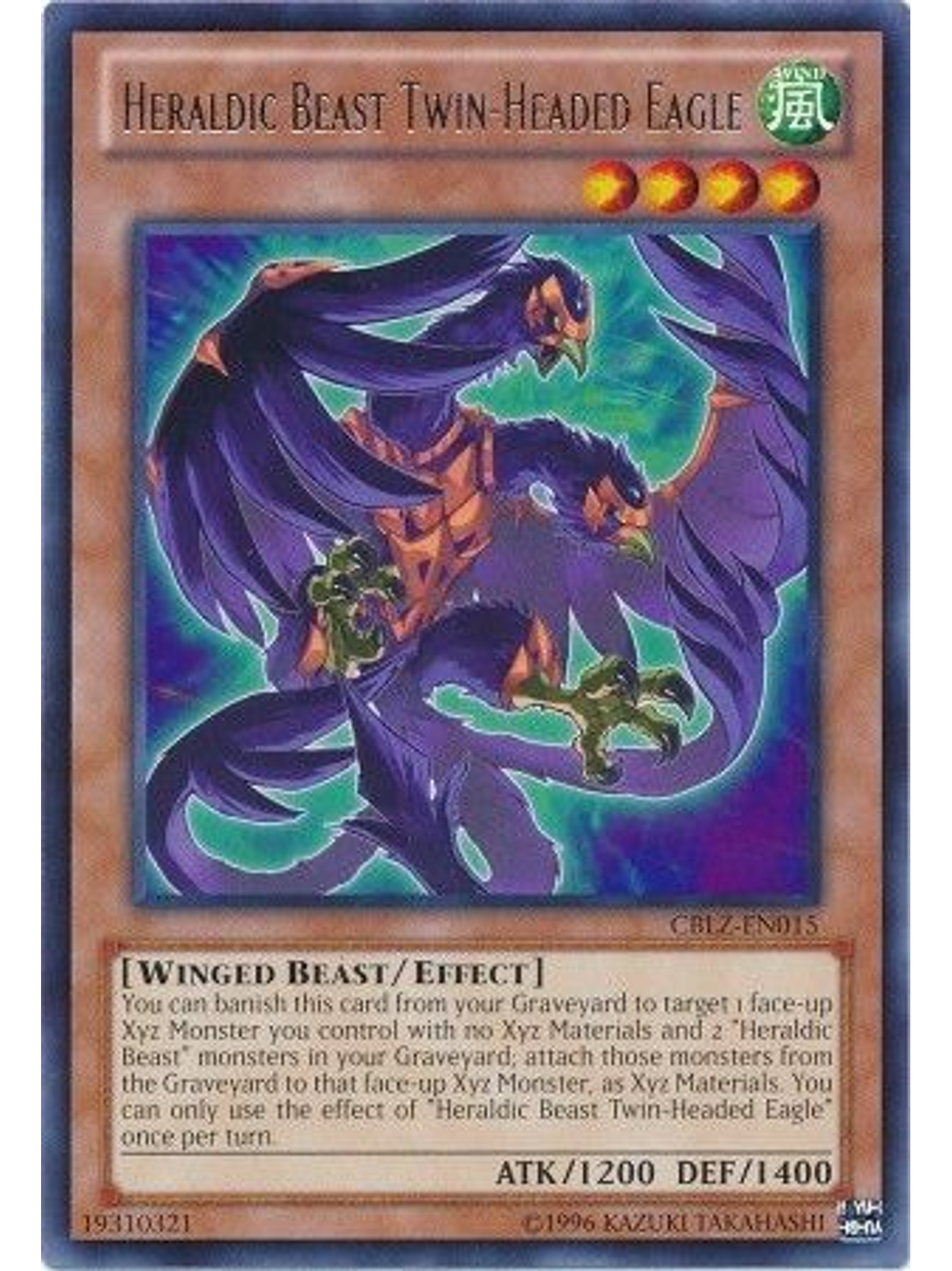 Heraldic Beast Twin-Headed Eagle - CBLZ-EN015 - Rare Unlimited 1