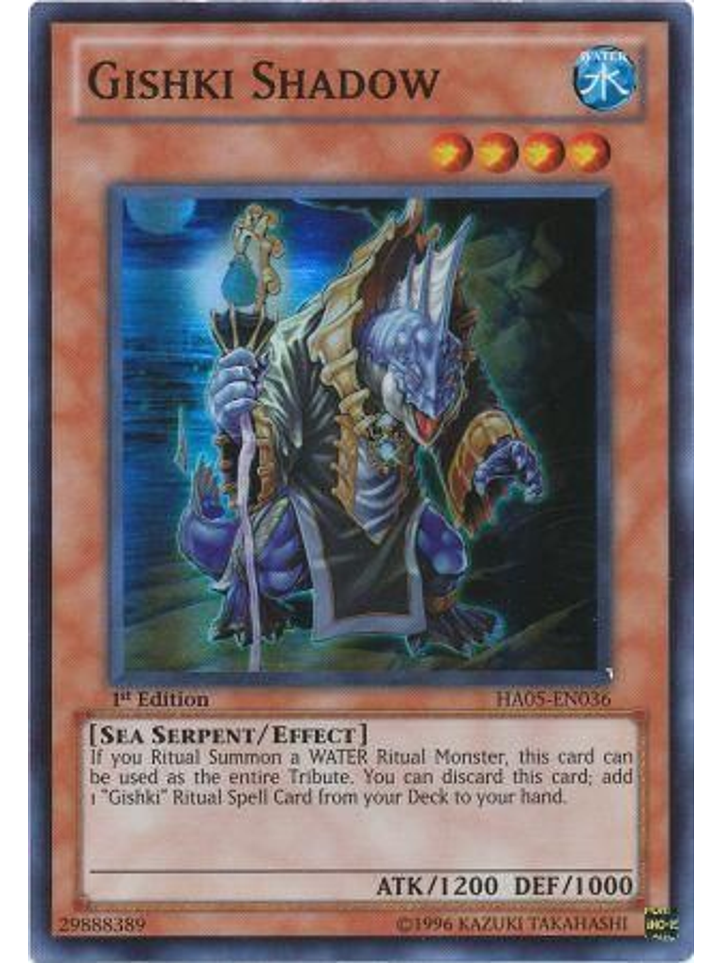 Gishki Shadow - HA05-EN036 - Super Rare 1st Edition 1