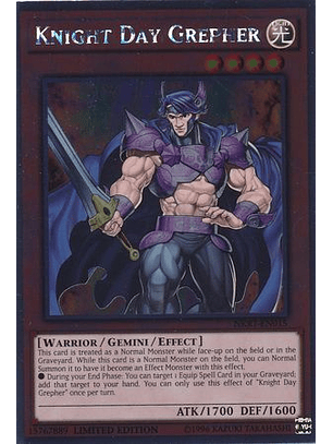 Knight Day Grepher - NKRT-EN015 - Platinum Rare 1st Edition