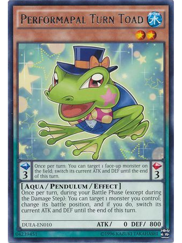 Performapal Turn Toad - DUEA-EN010 - Rare Unlimited 1
