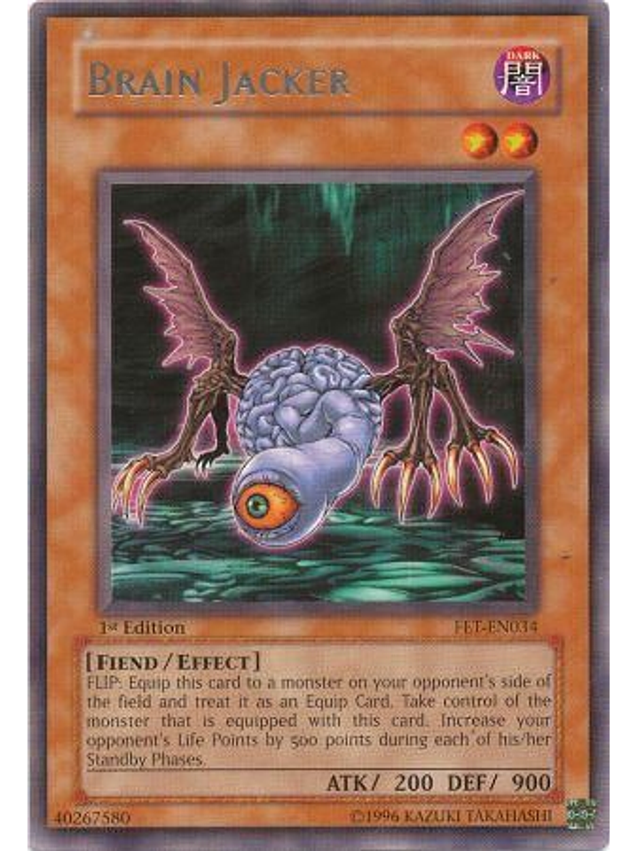 Brain Jacker - FET-EN034 - Rare 1st Edition 1