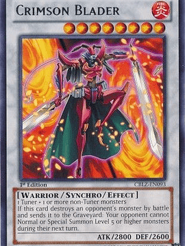 Crimson Blader - CBLZ-EN093 - Rare 1st Edition