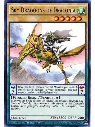 Sky Dragoons of Draconia- CORE-ENSP1- Ultra Rare Limited Edition