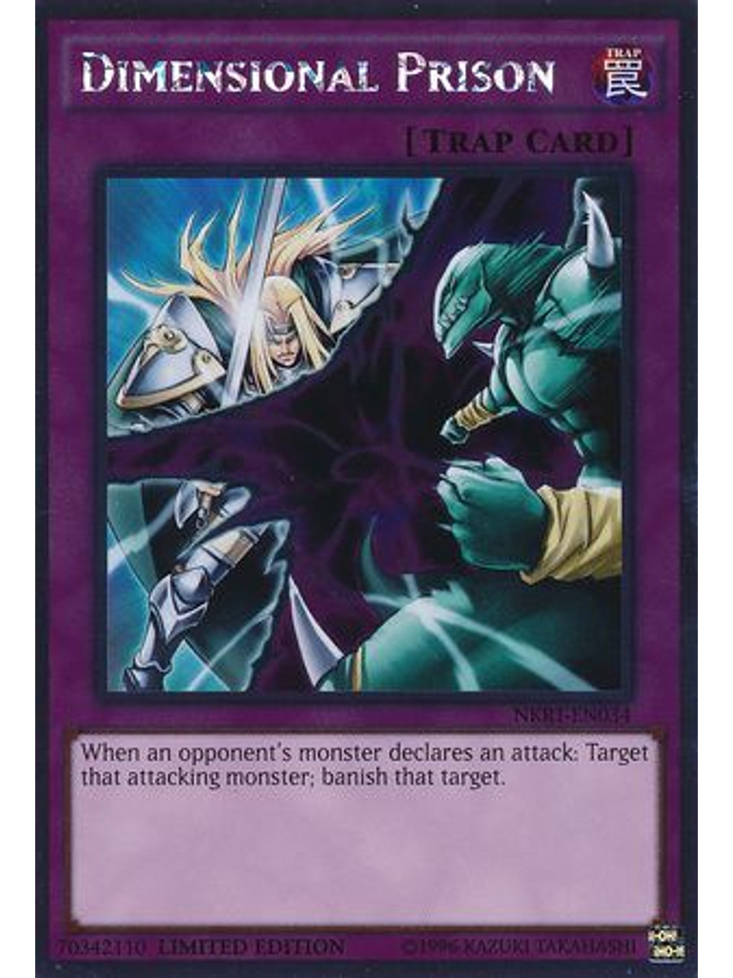 Dimensional Prison - NKRT-EN034 - Platinum Rare 1st Edition 1