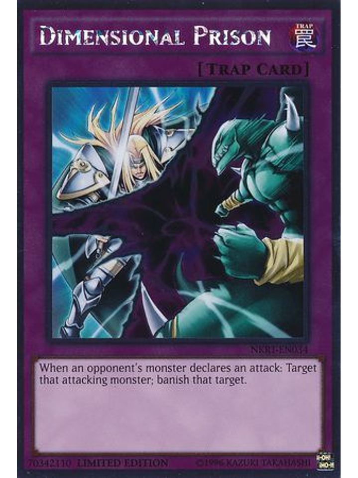 Dimensional Prison - NKRT-EN034 - Platinum Rare 1st Edition 1