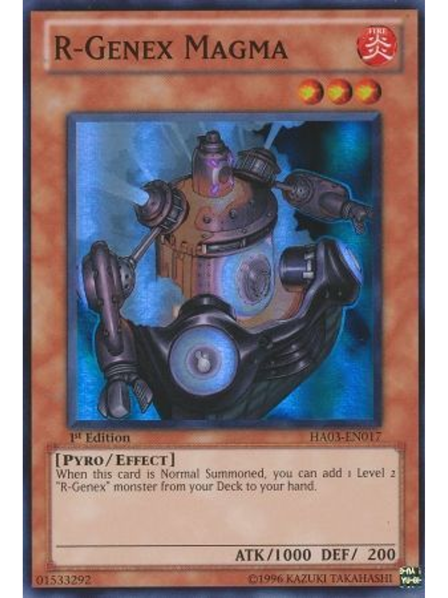 R-Genex Magma - HA03-EN017 - Super Rare 1st Edition 1