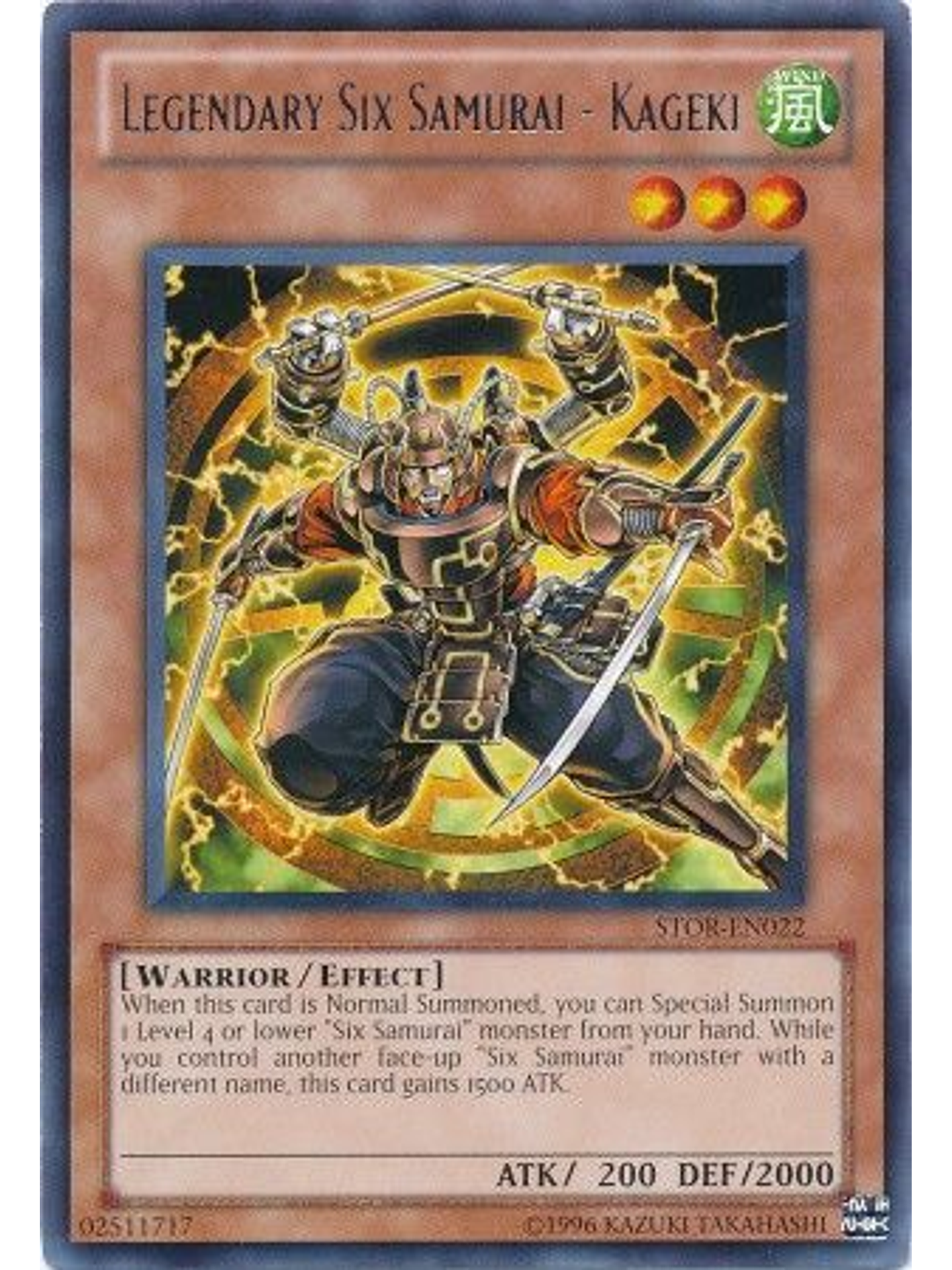Legendary Six Samurai - Kageki - STOR-EN022 - Rare Unlimited 1